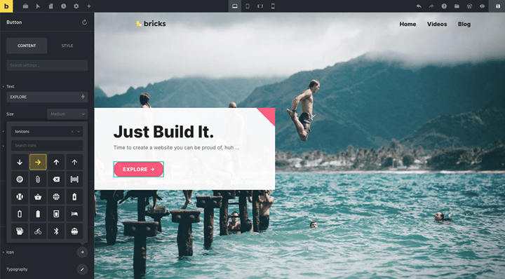 Bricks Builder Web Design Platform